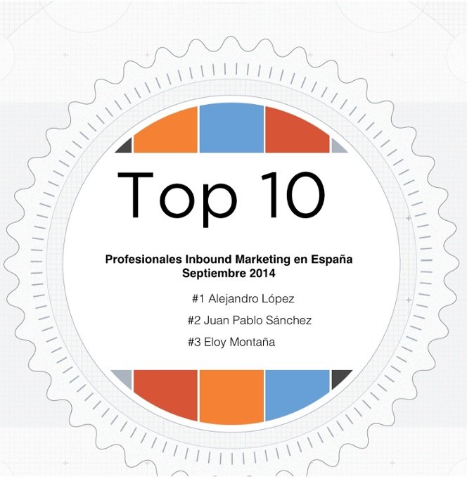 Top 10 Profesionales Inbound Marketing en España Top 10 Profesionales Inbound Marketing en España