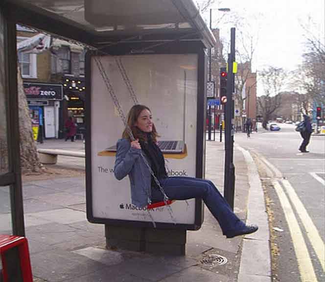 street marketing paradas de autobús